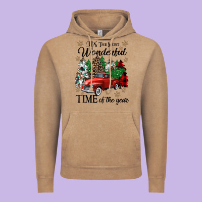 Its The Most Wonderful Time Of The Year Vintage Hoodie Designed By Cowgirlartshop