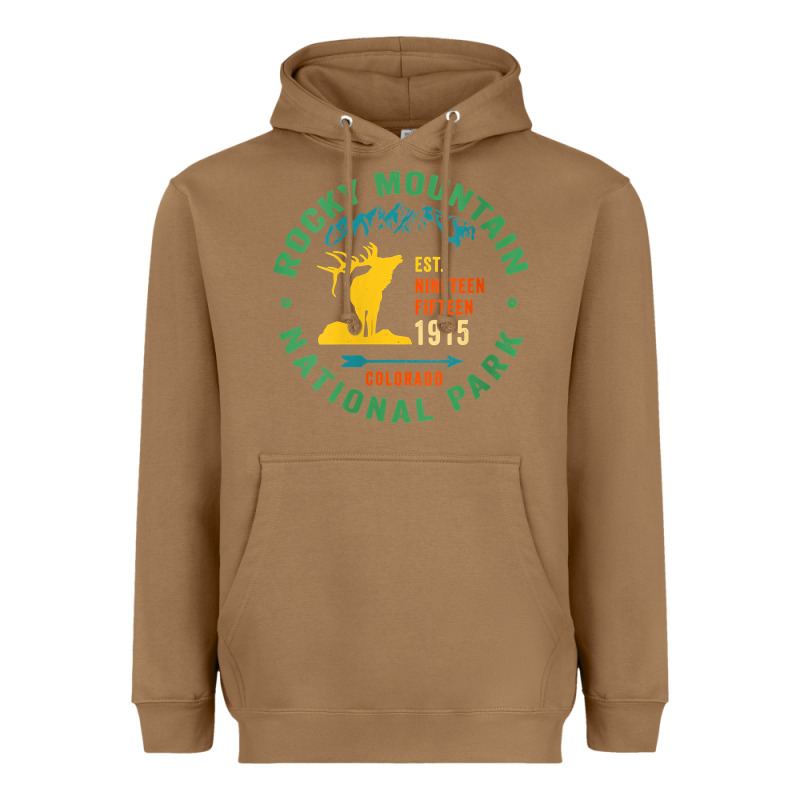 Womens Rocky Mountain National Park Hiking Travel Souvenir Novelty V N Heavyweight Hoodie by trangStudio | Teevron