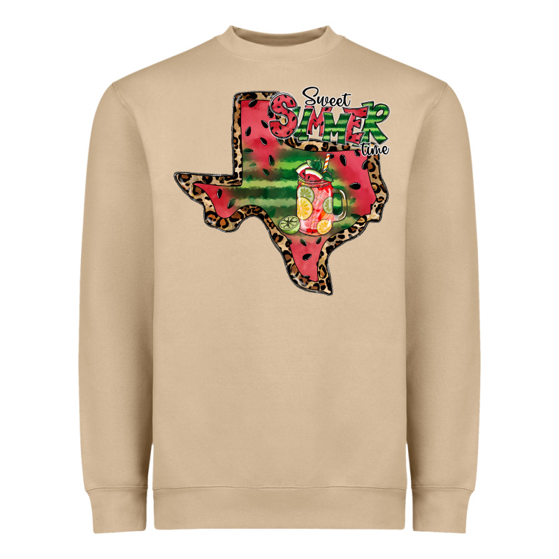 Sweet Summer Time Texas Heavyweight Sweatshirt by CowhideDigitalArt | Teevron