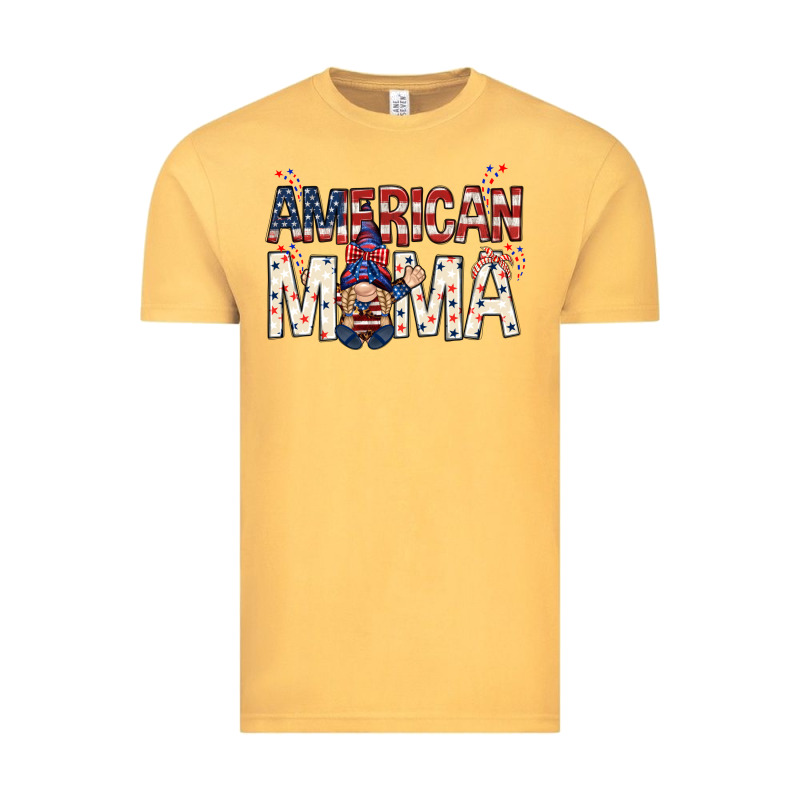 American Mama With Gnome Mother's Day Vintage Tee by HowdyJamesFarm | Teevron