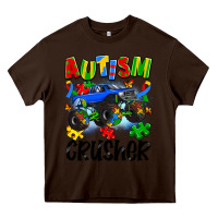 Chocolate Brown autism crusher Heavy Core Tee - Artiststas