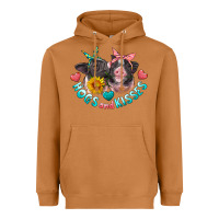 Meerkat hogs and kisses pigs Heavyweight Hoodie - Artiststas