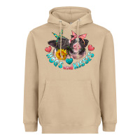 Mushroom hogs and kisses pigs Heavyweight Hoodie - Artiststas