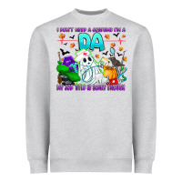 Heather Grey I Don't Need A Costume Im A DA My Job Title Is Sca Heavyweight Sweatshirt - CowhideDigitalArt