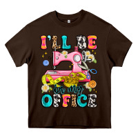 Chocolate Brown i'll be in my office Heavy Core Tee - Artiststas