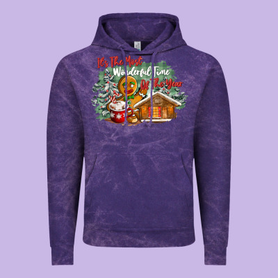 Its The Wonderful Time Of The Year Vintage Hoodie Designed By Cowgirlartshop