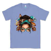 Colony Blue american football messy bun Classic Tee - texasbilliewilder