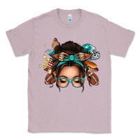 Lilac american football messy bun Classic Tee - texasbilliewilder