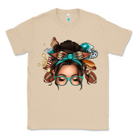 Mushroom american football messy bun Classic Tee - texasbilliewilder