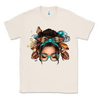Natural american football messy bun Classic Tee - texasbilliewilder