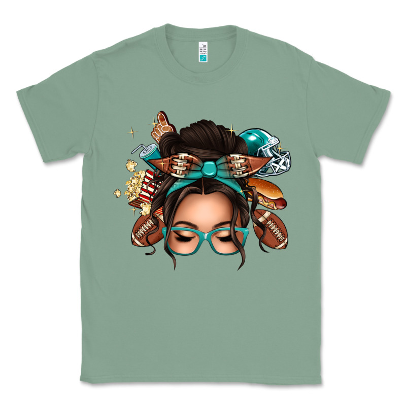 American Football Messy Bun Classic Tee by texasbilliewilder | Teevron