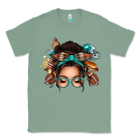 Sage american football messy bun Classic Tee - texasbilliewilder
