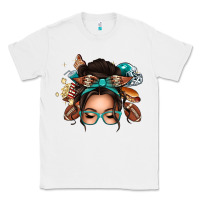 White american football messy bun Classic Tee - texasbilliewilder