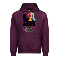 Mauve Wine 2028 summer olympics Urban Hoodie - FloraArt