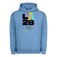 Pigment Pebble Blue 2028 summer olympics Urban Hoodie - FloraArt