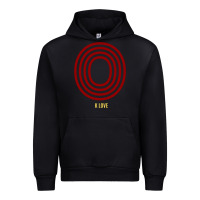 Black K Love 0 Urban Hoodie - FloraArt