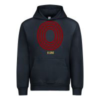 Navy K Love 0 Urban Hoodie - FloraArt