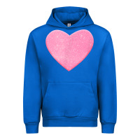 Cobalt Valentines Pink Heart Urban Hoodie - FloraArt