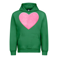 Emerald Valentines Pink Heart Urban Hoodie - FloraArt