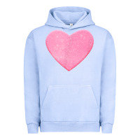 Pigment Grape Ice Valentines Pink Heart Urban Hoodie - FloraArt