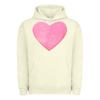 Pigment Pistachio Valentines Pink Heart Urban Hoodie - FloraArt