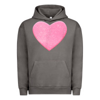 Pigment Tornado Valentines Pink Heart Urban Hoodie - FloraArt