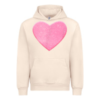 Sandshell Valentines Pink Heart Urban Hoodie - FloraArt