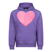 Tulip Valentines Pink Heart Urban Hoodie - FloraArt