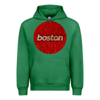 Emerald boston   simple red circle vintage Urban Hoodie - FloraArt