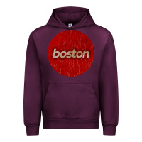 Mauve Wine boston   simple red circle vintage Urban Hoodie - FloraArt