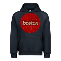Navy boston   simple red circle vintage Urban Hoodie - FloraArt
