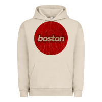 Pigment French Oak boston   simple red circle vintage Urban Hoodie - FloraArt