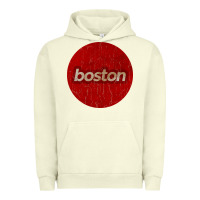 Pigment Pistachio boston   simple red circle vintage Urban Hoodie - FloraArt