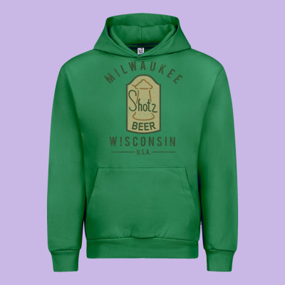 Shotz Beer Worn Urban Hoodie Designed By Floraart