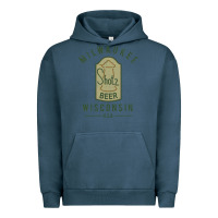 Pigment Midnight Navy shotz beer worn Urban Hoodie - FloraArt