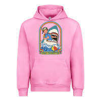 Fuchsia Pink Stay Positive Classic Urban Hoodie - FloraArt