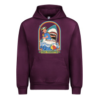 Mauve Wine Stay Positive Classic Urban Hoodie - FloraArt