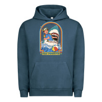 Pigment Midnight Navy Stay Positive Classic Urban Hoodie - FloraArt