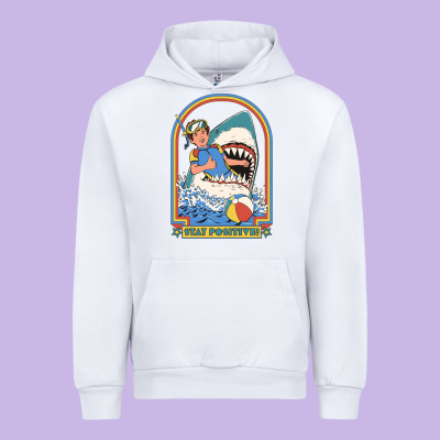 Stay Positive Classic Urban Hoodie Designed By Floraart
