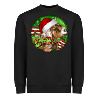 Black Nubian Goat Christmas Heavyweight Sweatshirt - LillyAllenDesigns