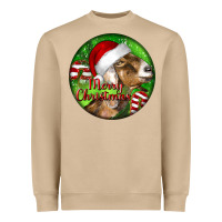 Mushroom Nubian Goat Christmas Heavyweight Sweatshirt - LillyAllenDesigns