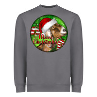 Storm Nubian Goat Christmas Heavyweight Sweatshirt - LillyAllenDesigns