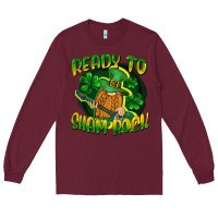 Burgundy Ready to sham rock St. Patrick's Day Long Sleeve Tee - CowGirlArtShop