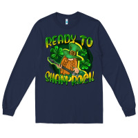 Navy Ready to sham rock St. Patrick's Day Long Sleeve Tee - CowGirlArtShop