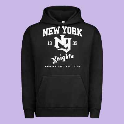 The Natural Ny New York Knights Baseball Urban Hoodie Designed By Floraart
