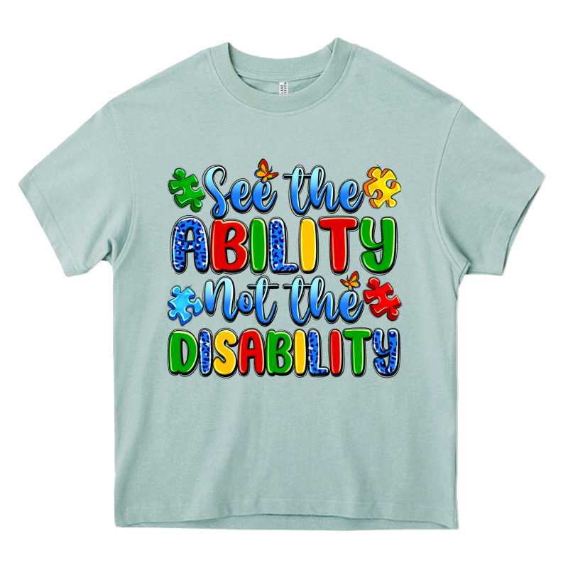 See The Ability Not The Disability Heavy Core Tee by Artiststas | Teevron