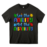 Asphalt see the ability not the disability Heavy Core Tee - Artiststas