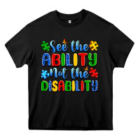 Black see the ability not the disability Heavy Core Tee - Artiststas