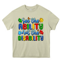 Mossy see the ability not the disability Heavy Core Tee - Artiststas