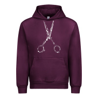Mauve Wine Barber Hairdresser For Barbershop Owner Gift Haircut Stylist Urban Hoodie - trangStudio